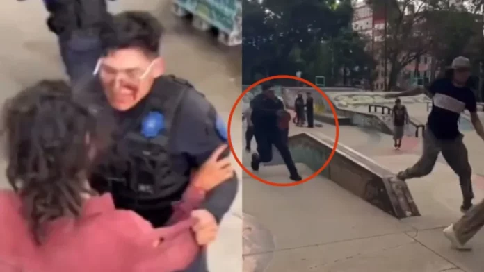 Policías desenfudan armas contra jóvenes en skatepark; denuncian abuso de autoridad