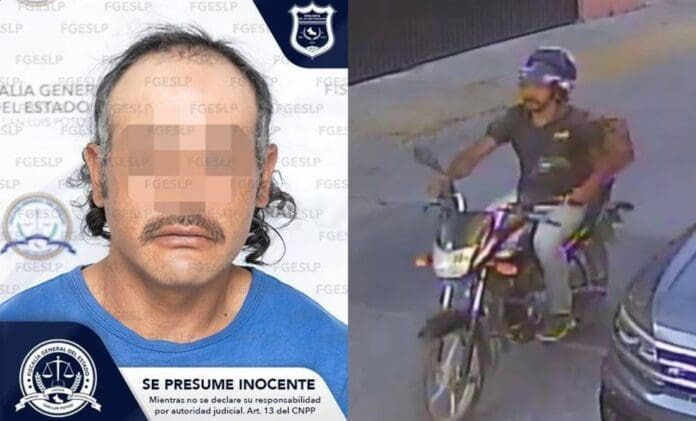 Capturan sujeto que atacaba a mujeres con picahielos desde una motocicleta en SLP