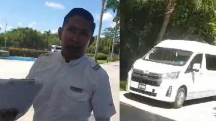 Seguridad del Blue Bay Grand Esmeralda no deja ingresar a vehículos de tours para recoger turistas