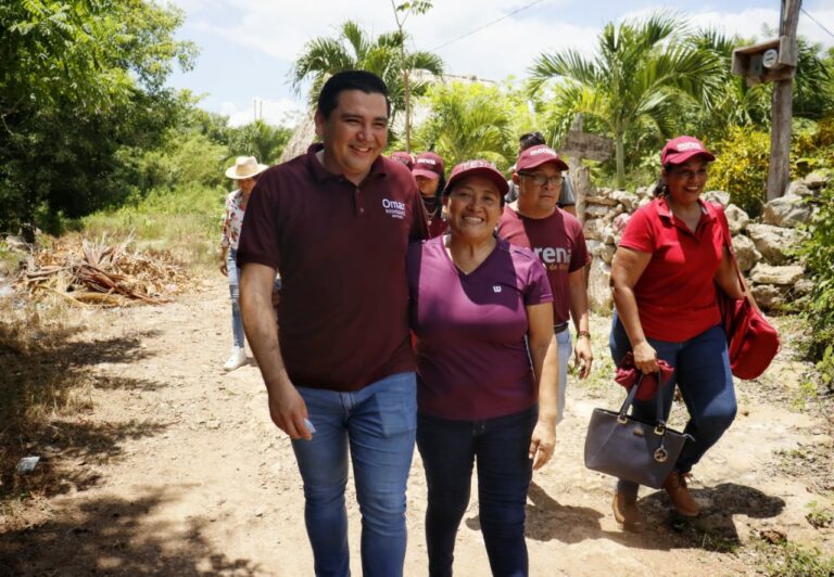 Con trabajo en territorio Omar Rodríguez apoya al Distrito 15