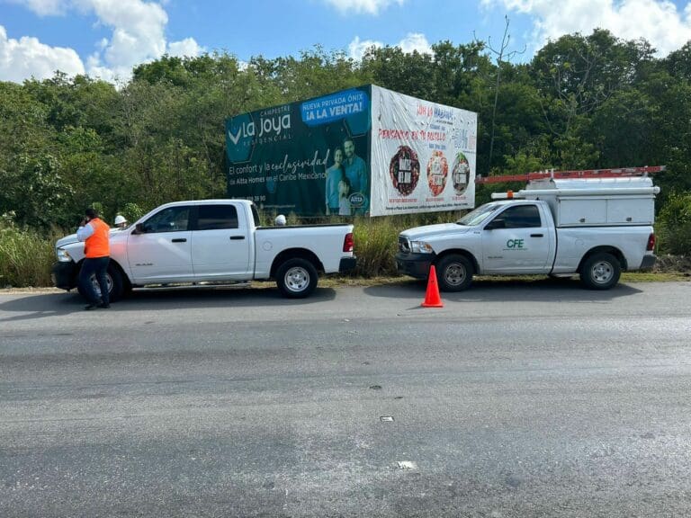 Advierte Protección Civil que apagones y cortes de energía podrían seguir en Playa del Carmen