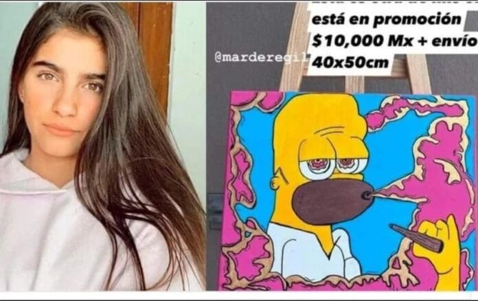 Hija de Bárbara de Regil vende sus pinturas mal hechas y la tunden con memes