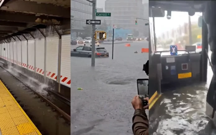 New York en estado de emergencia por fuertes lluvias e inundaciones