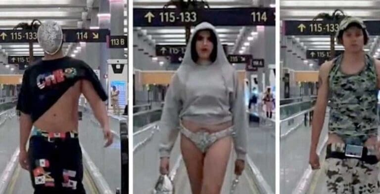 VIDEO: Arman desfile de modas en pasillos del AIFA