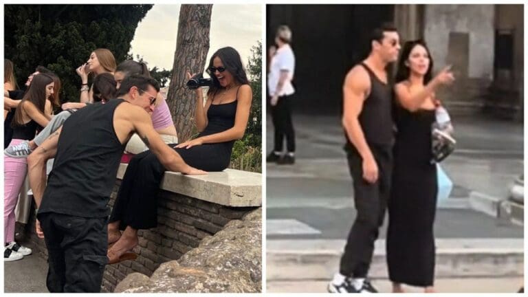 Video: Captan a Eiza González y Mario Casas de cita romántica en Roma