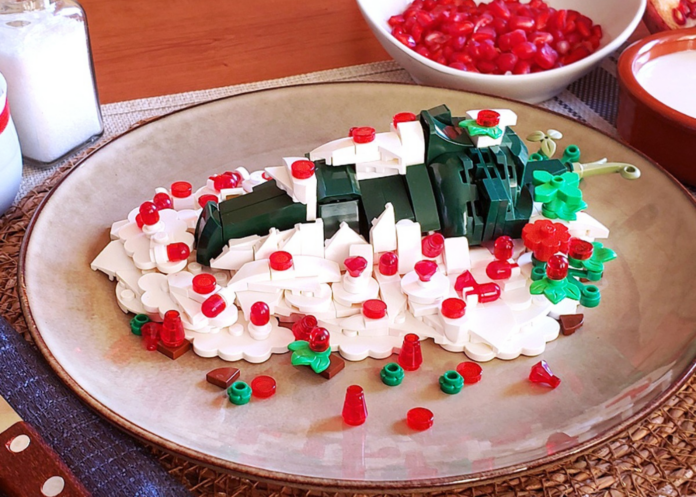 ¡Deli deli! Crean chile en nogada con bloques de LEGO