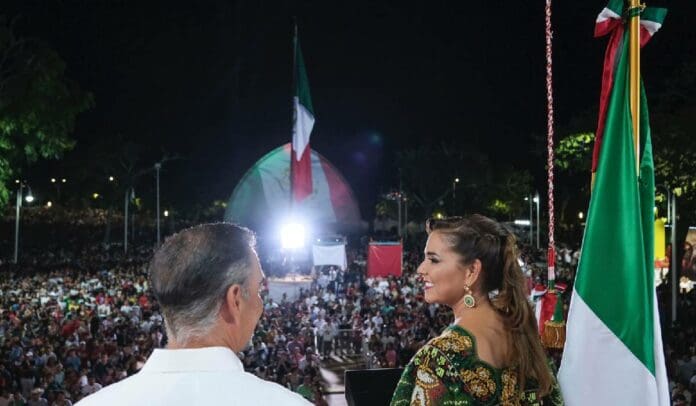 Celebra Mara Lezama Grito de Independencia con el pueblo