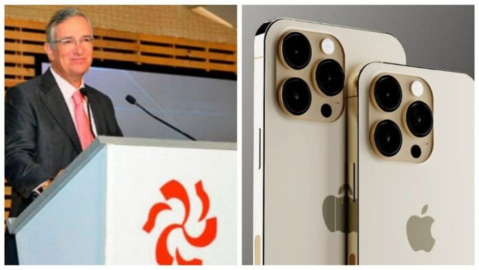 Ricardo Salinas Pliego llama a comprar el iPhone 15 en pagos chiquitos de Elektra