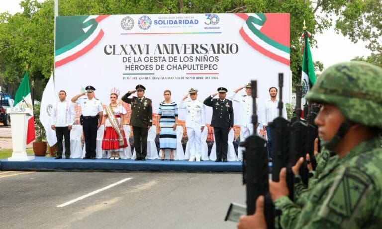 Solidaridad conmemoró el 176 aniversario de la Gesta Heroica de los Niños Héroes de Chapultepec