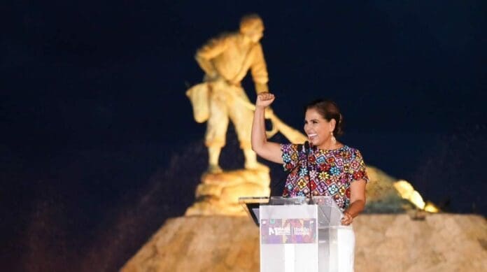 La gobernadora Mara Lezama rindió su primer informe, el cual destacó por ser austero y sin tanta parafernalia.