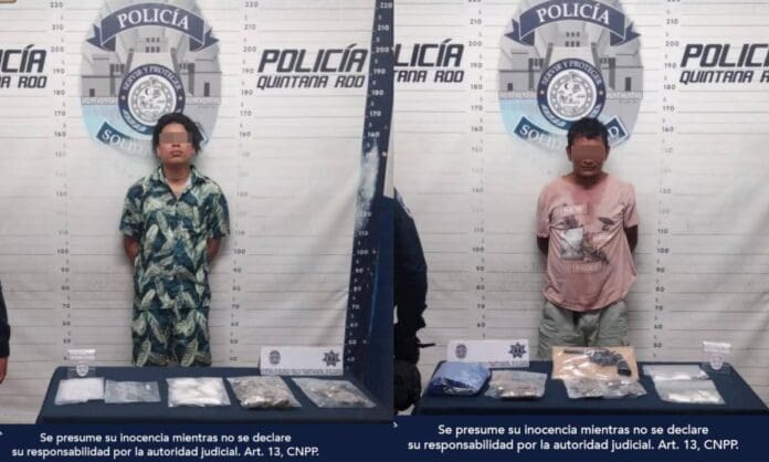 Golpe contra el narcomenudeo en Playa del Carmen: detiene a tres presuntos delincuentes y aseguran drogas