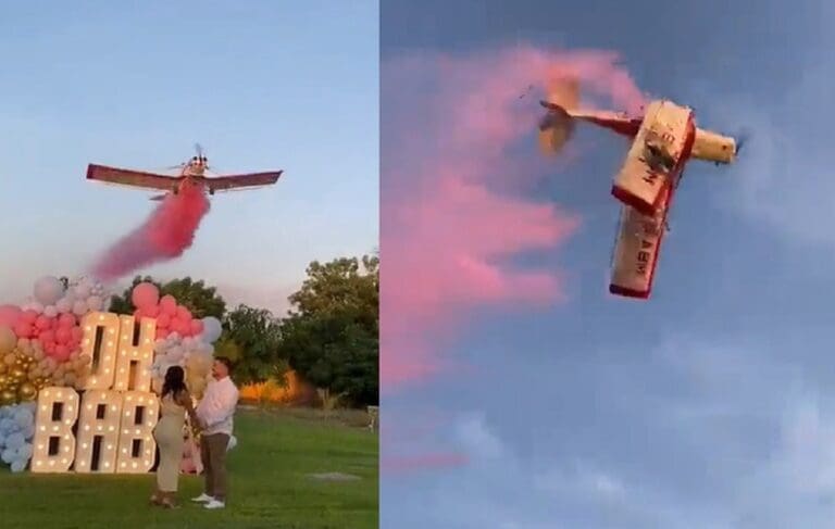 VIDEO: Se desploma avioneta en plena revelación de sexo en Sinaloa; piloto falleció