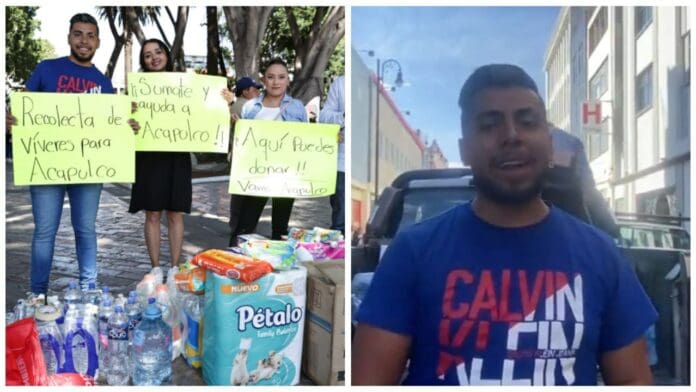 Paco el de las empanadas está recolectando víveres para los habitantes de Acapulco