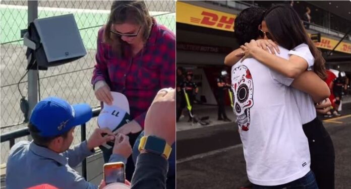 Parejas se comprometen en el Gran Premio de México