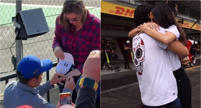 Video: Parejas se comprometen en el Gran Premio de México