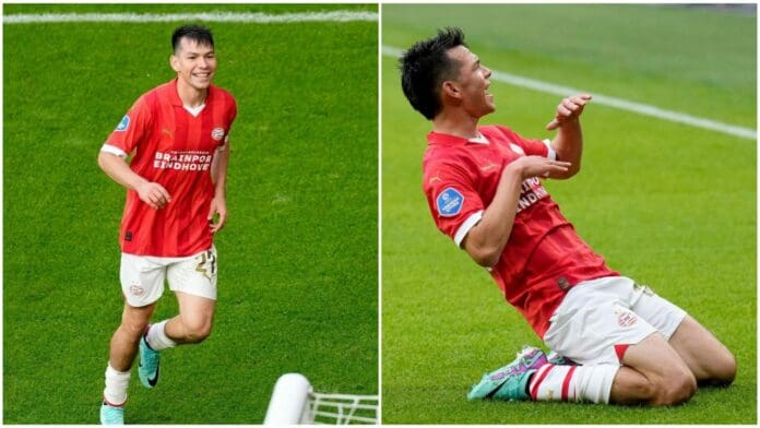 'Chucky' Lozano 'aterra' al Ajax y marca un triplete con PSV