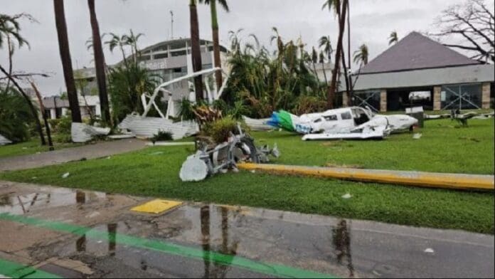 Fotos revelan cómo quedó el Aeropuerto Internacional de Acapulco tras paso de 