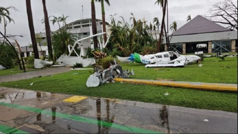 Fotos revelan cómo quedó el Aeropuerto Internacional de Acapulco tras paso de "Otis"