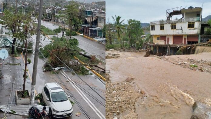 VIDEO: Denuncian falta de atención del gobierno federal en zonas de la periferia afectadas por huracán Otis en Acapulco