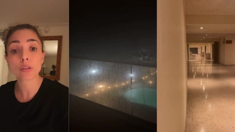 VIDEO: Turista narra cómo fue rescatada en hotel de Acapulco tras llegada del huracán Otis