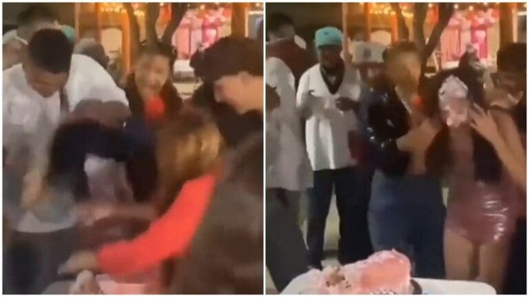 Cumpleañera acuchilla por accidente a un invitado que intentó empujarle la cara al pastel