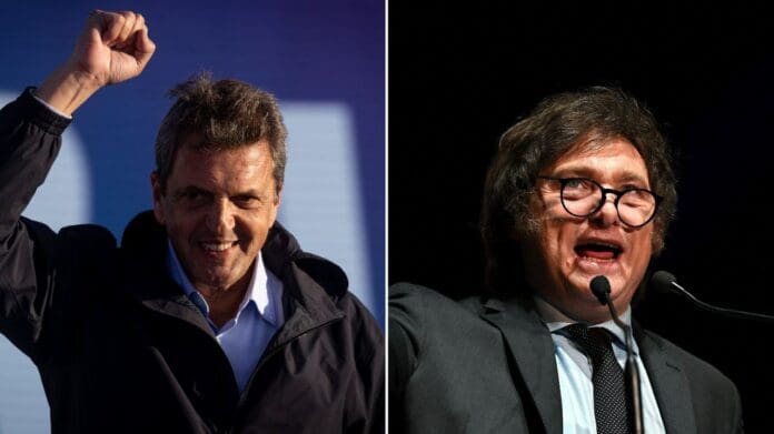 Elecciones Argentina 2023: Sergio Massa y Javier Milei irían a una segunda vuelta