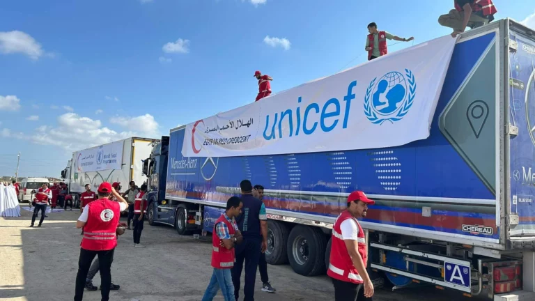 Unicef advierte que en Gaza solamente entró agua potable para 22 mil personas