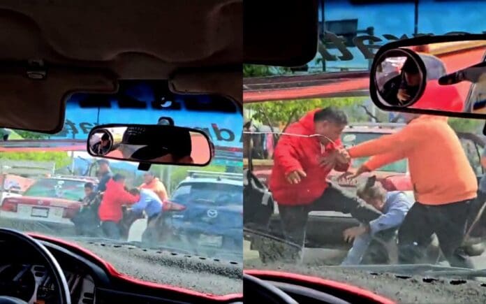 Taxista golpea a adulto mayor en Oaxaca