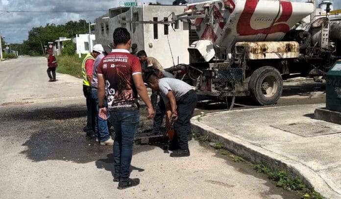 Continúan trabajos en la colonia Pacto Obrero
