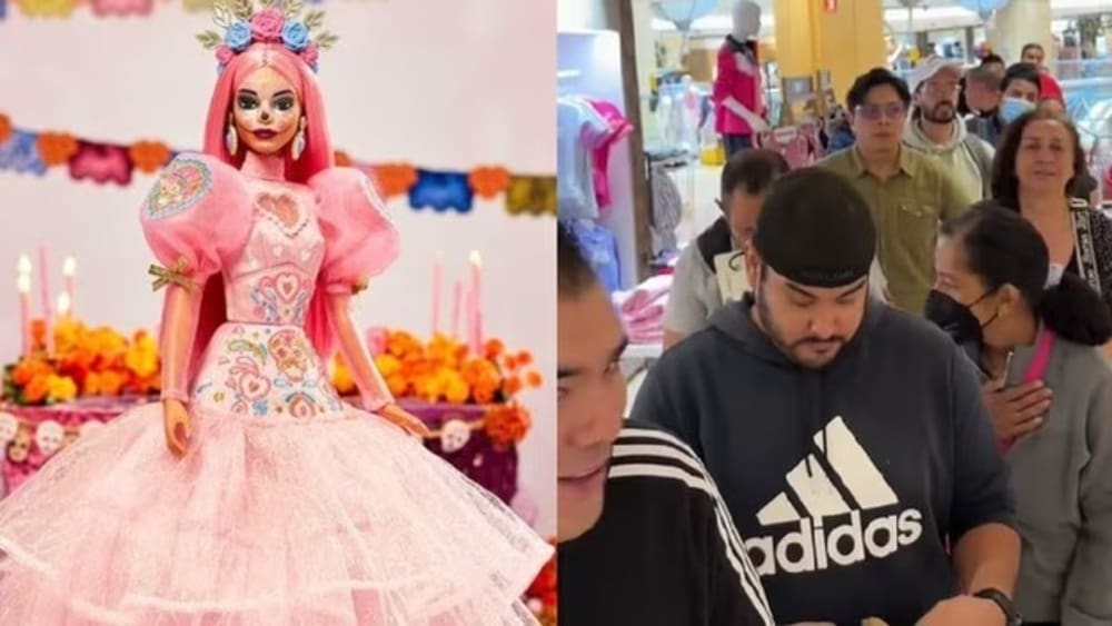 Video: Así se vivió la preventa de la Barbie Día de Muertos 2023 x Pink Magnolia en El Palacio de Hierro
