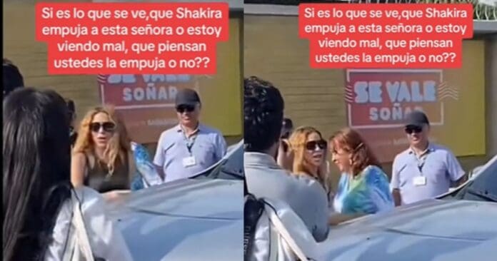 VIDEO: Shakira protagoniza nueva polémica tras ser acusada de empujar a una mujer en público