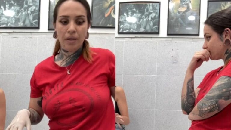 Clienta critica a tatuadora por su aspecto mientras le hacía una perforación