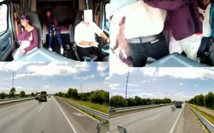 Mujeres engañan a conductor de tráiler en Puebla para asaltarlo