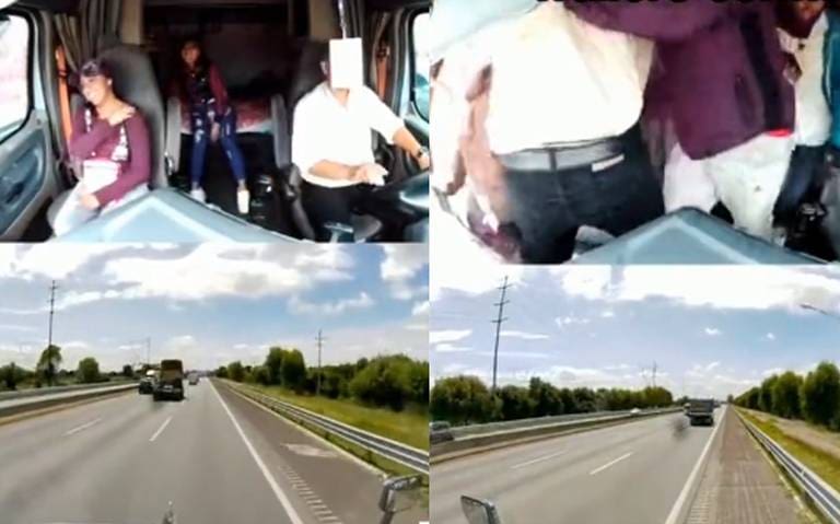 Mujeres engañan a conductor de tráiler en Puebla para asaltarlo