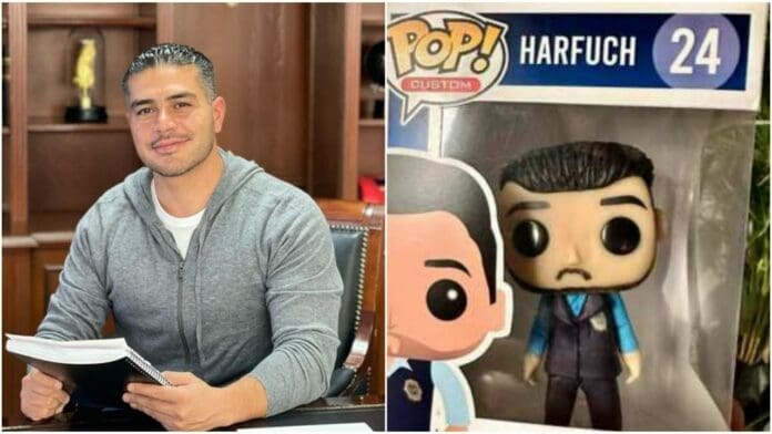 Aparece funko de Harfuch; “Usted está más guapo”, le dicen