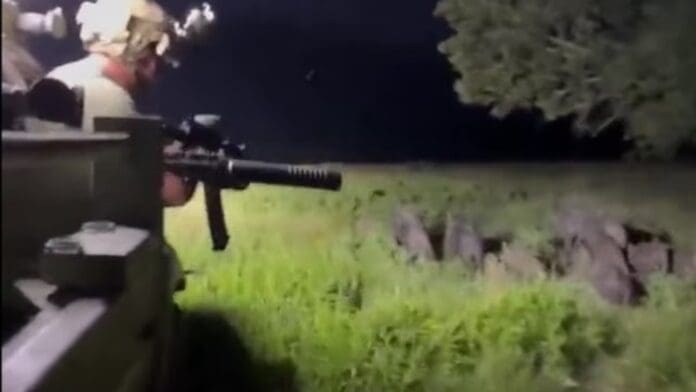 Así matan a los cerdos salvajes en Texas.