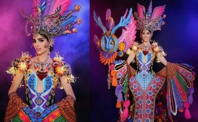 Roban vestido en Miss Universo de la participante mexicana Melissa Flores