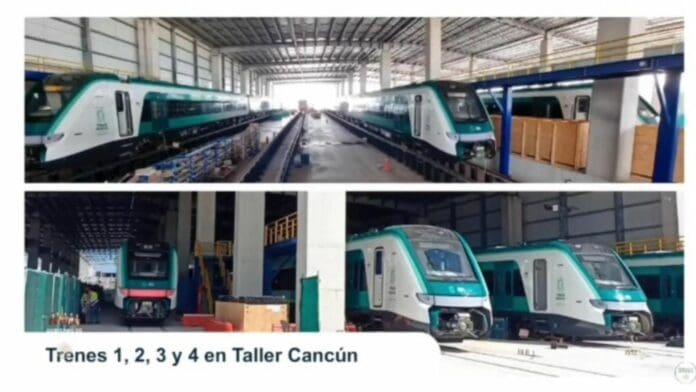 La empresa Alstom anunció que han salido más vagones del Tren Maya desde Ciudad Sahagún, Hidalgo, como rumbo a Cancún.