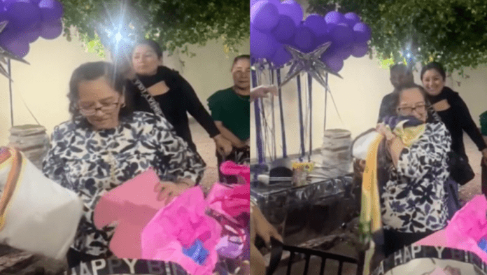 Video: Abuelita recibe cobija de Julión Álvarez por parte de sus nietos y su reacción se hace viral