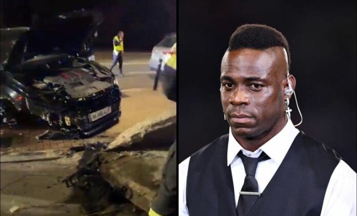 Mario Balotelli sufrió un accidente automovilístico y se negó a hacer la prueba de alcoholemia