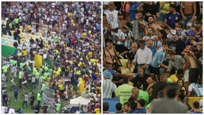 Pelea en las tribunas retrasa el Brasil vs Argentina en el Estadio Maracaná