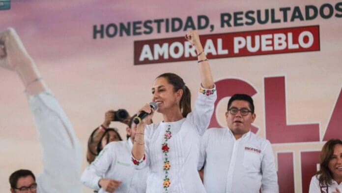 "Nosotros somos los únicos que podemos garantizar estabilidad económica y política", Claudia Sheinbaum en Veracruz