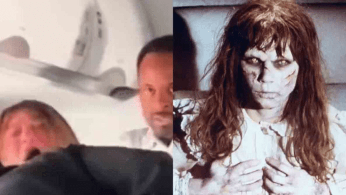 Video: Pasajera enloquece en pleno vuelo; los viajeros pensaron que estaba 