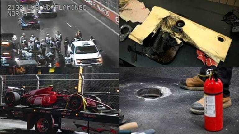 La primera práctica libre del GP de Las Vegas quedó suspendida por una coladera