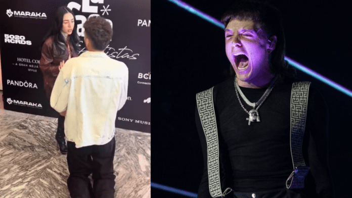 Video: Fan se le arrodilla a Nicki Nicole, pero no por amor; Peso Pluma puede estar tranquilo