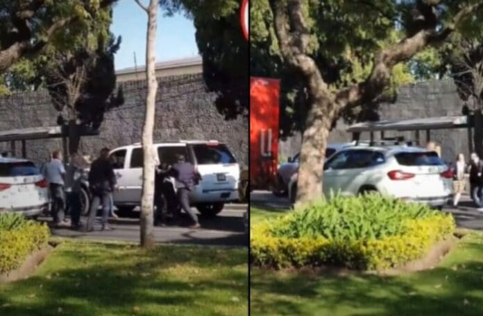 VIDEO: Escoltas armados golpean a hombre frente a su hija en CDMX