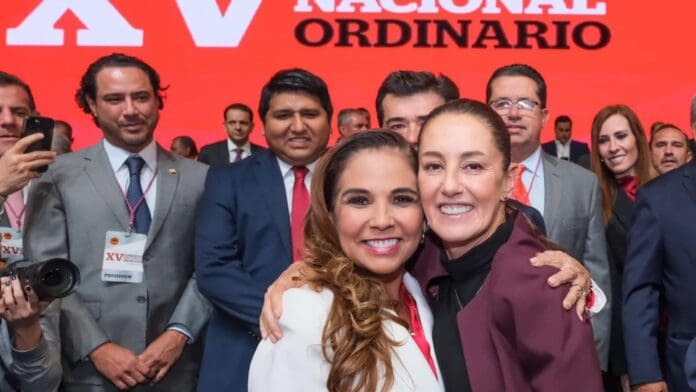 La gobernadora Mara Lezama mostró una vez más la cercanía que tiene con Claudia Sheinbaum, virtual candidata presidencial.
