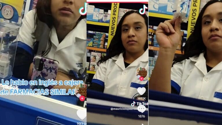 VIDEO: Hombre intenta ridiculizar a cajera de farmacia y queda expuesto