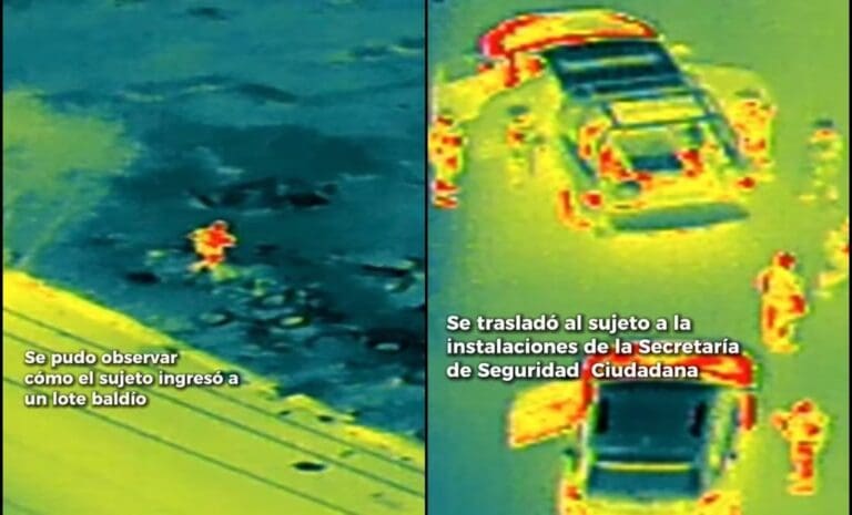 Policía detiene a sujeto con armas y drogas en Nuevo León, con ayuda de un dron