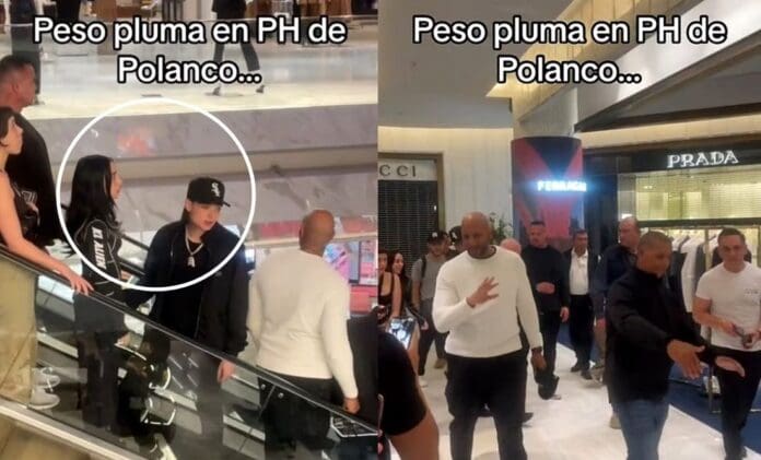 Video: Peso Pluma y Nicki Nicole pasean en Polanco y son criticados por cargar 
